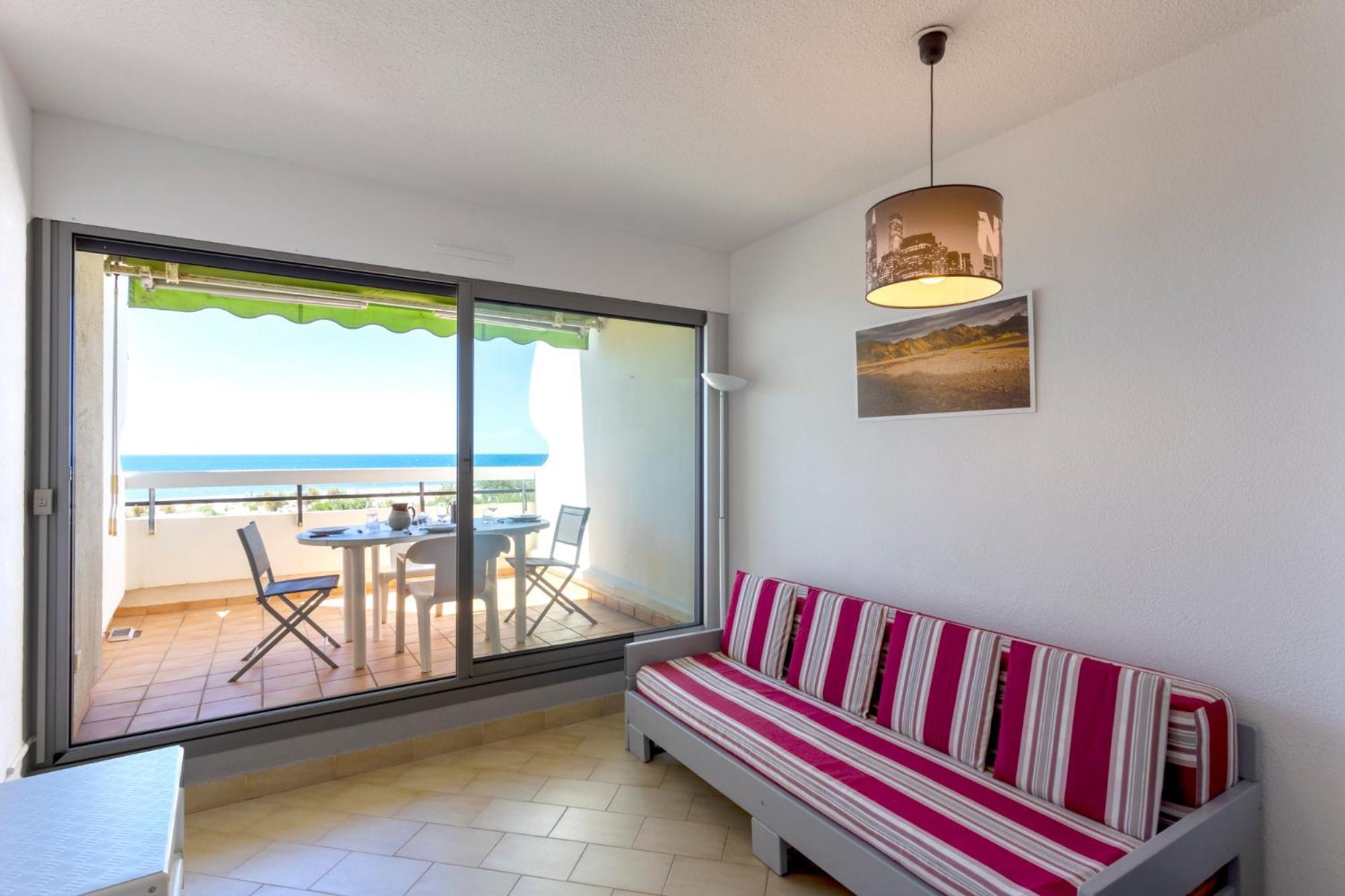 Chez Fabienne - Superbe Appartement Avec Vue Sur La Mer Et Parking 拉格朗德默特 外观 照片